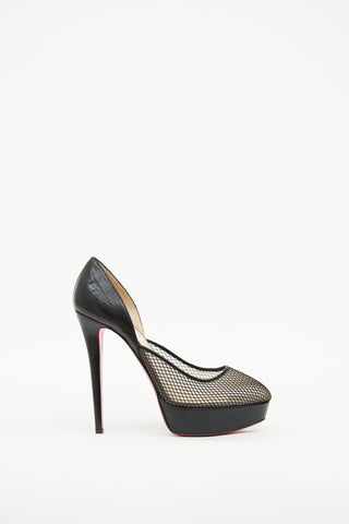 Black Mesh Platform Christian Louboutin