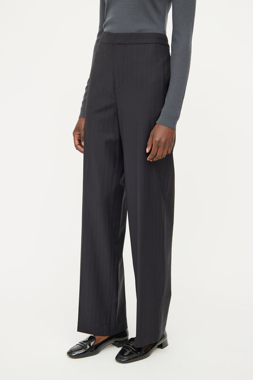 CO Black Pinstripe Dress Pant