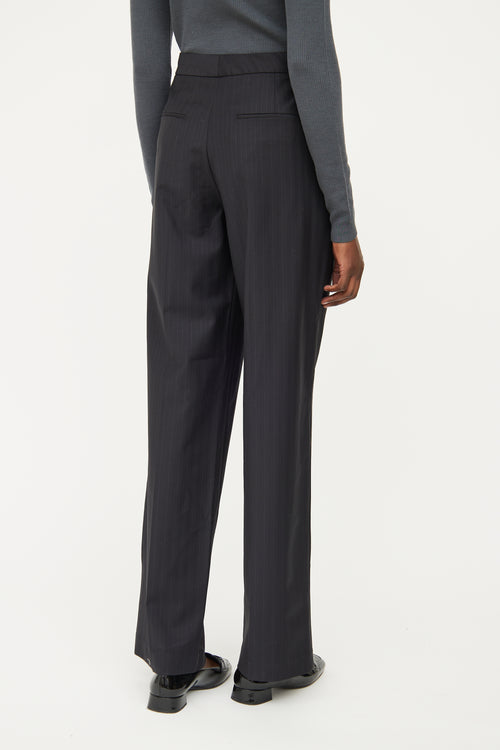 CO Black Pinstripe Dress Pant