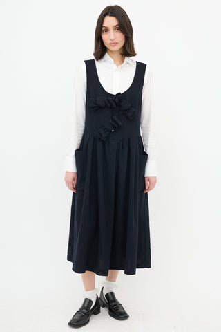 Comme des Garçons Girl FW 2015 Wool Pinafore Dress