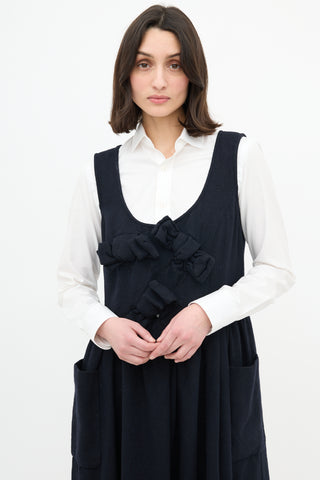 Comme des Garçons Girl FW 2015 Wool Pinafore Dress