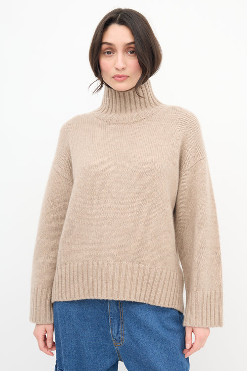 COS Beige Cashmere Knit Sweater