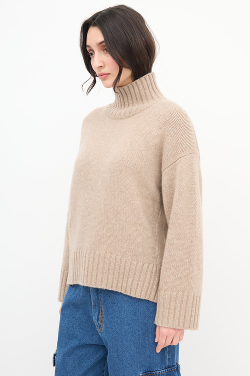 COS Beige Cashmere Knit Sweater