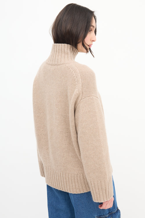 COS Beige Cashmere Knit Sweater