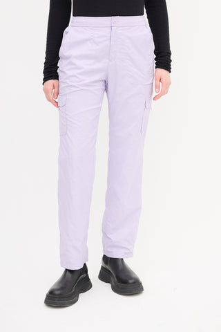 Courrèges Purple Mesh Lined Track Pant