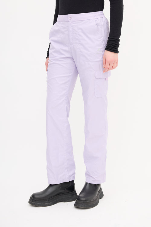 Courrèges Purple Mesh Lined Track Pant