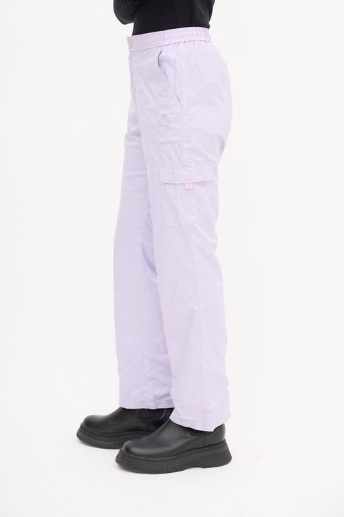 Courrèges Purple Mesh Lined Track Pant