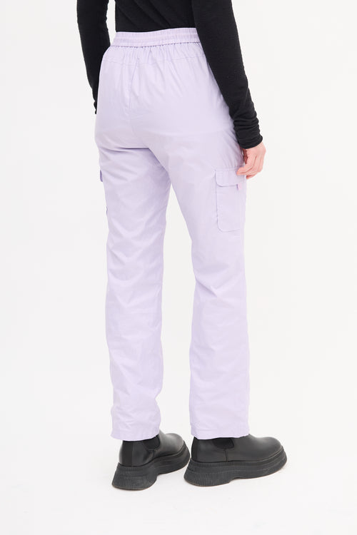 Courrèges Purple Mesh Lined Track Pant