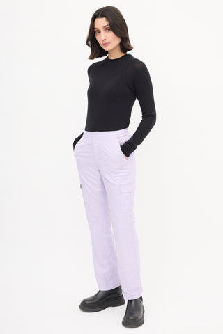 Courrèges Purple Mesh Lined Track Pant