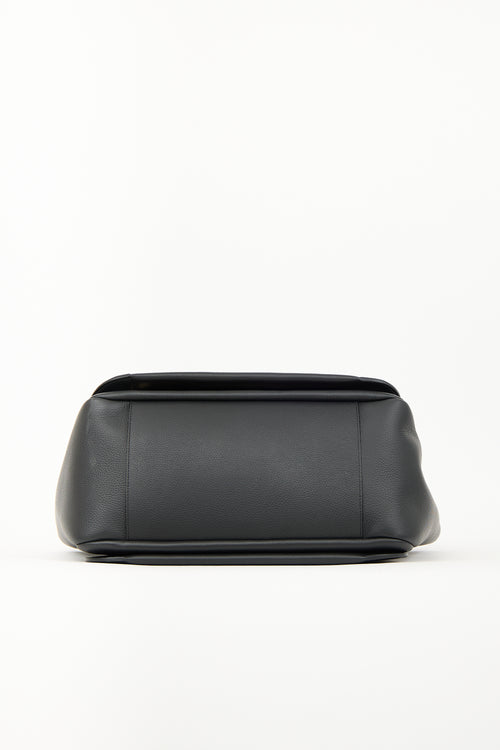 Cuyana Black Leather Mila Satchel Bag