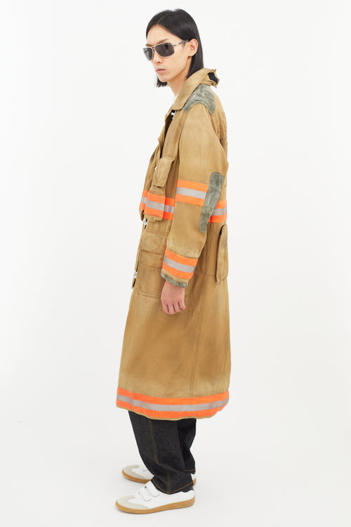 Calvin Klein 205W39NYC Beige 
Multicolour Reflective Firefighter Jacket