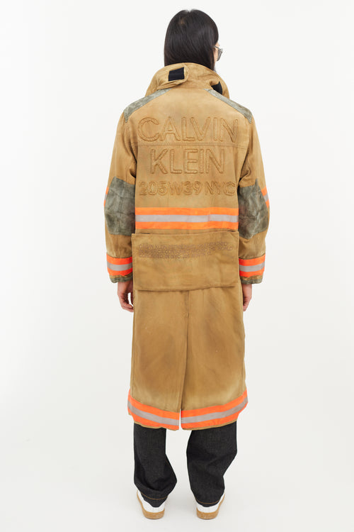 Calvin Klein 205W39NYC Beige 
Multicolour Reflective Firefighter Jacket