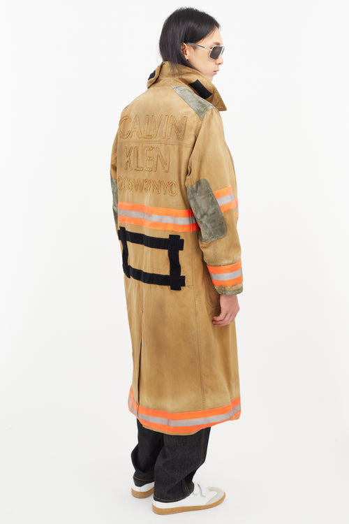 Calvin Klein 205W39NYC Beige 
Multicolour Reflective Firefighter Jacket