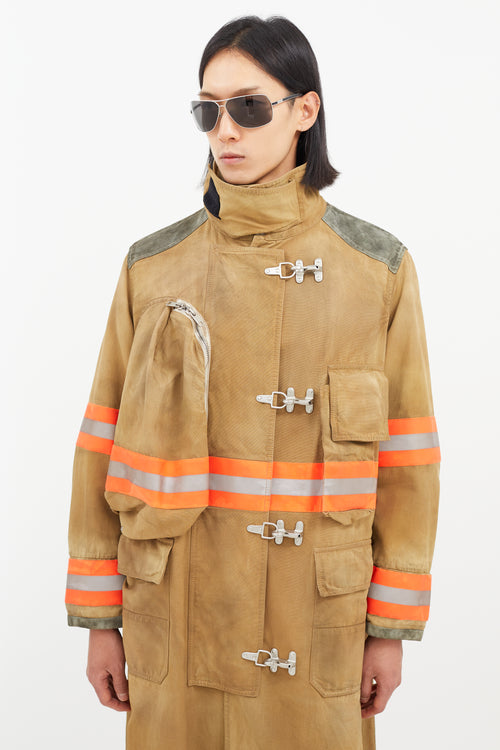 Calvin Klein 205W39NYC Beige 
Multicolour Reflective Firefighter Jacket