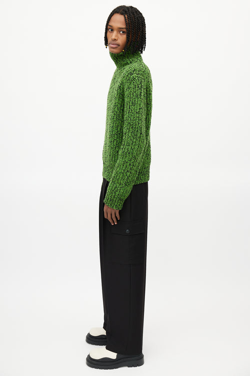 Calvin Klein 205W39NYC Green 
Black Knit Sweater