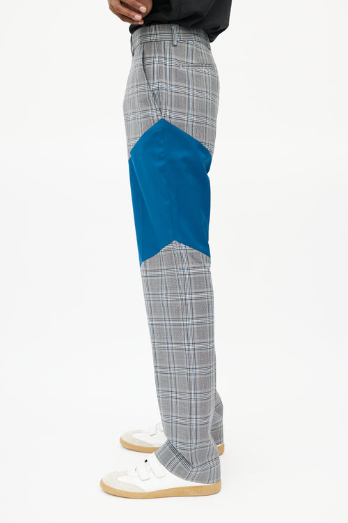 Calvin Klein 205W39NYC Grey 
Blue Check Trouser