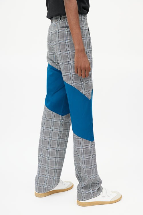 Calvin Klein 205W39NYC Grey 
Blue Check Trouser