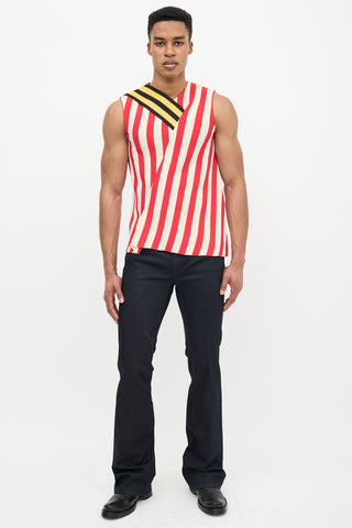 Calvin Klein 205W39NYC Stripe Sleeveless Top