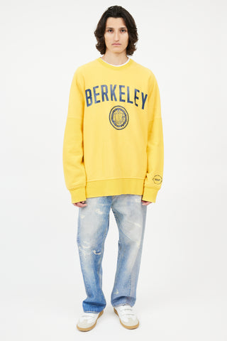 Calvin Klein 205W39NYC Yellow Oversized Berkeley Sweatshirt