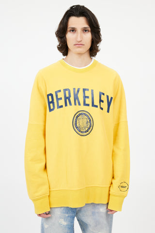 Calvin Klein 205W39NYC Yellow Oversized Berkeley Sweatshirt