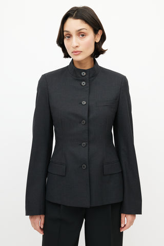 Calvin Klein Black Wool Jacket