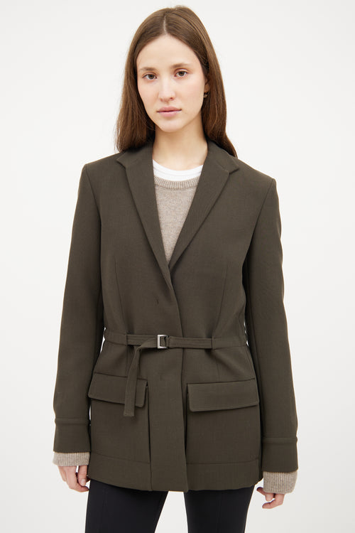 Collar Belted Blazer