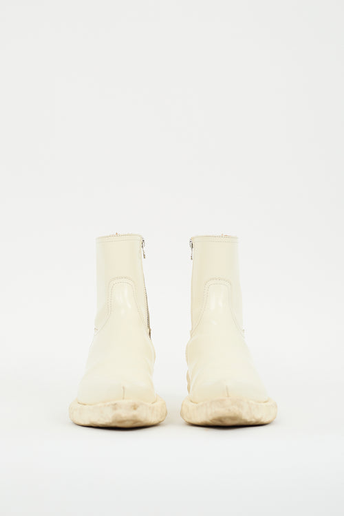 Camper Lab White Patent Venga Boot