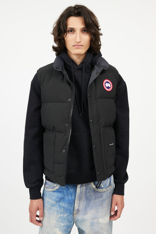 Canada Goose Black Down Freestyle Crew Vest