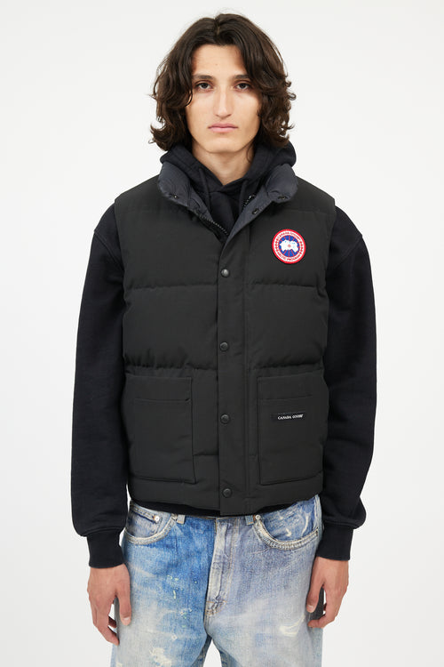 Canada Goose Black Down Freestyle Crew Vest