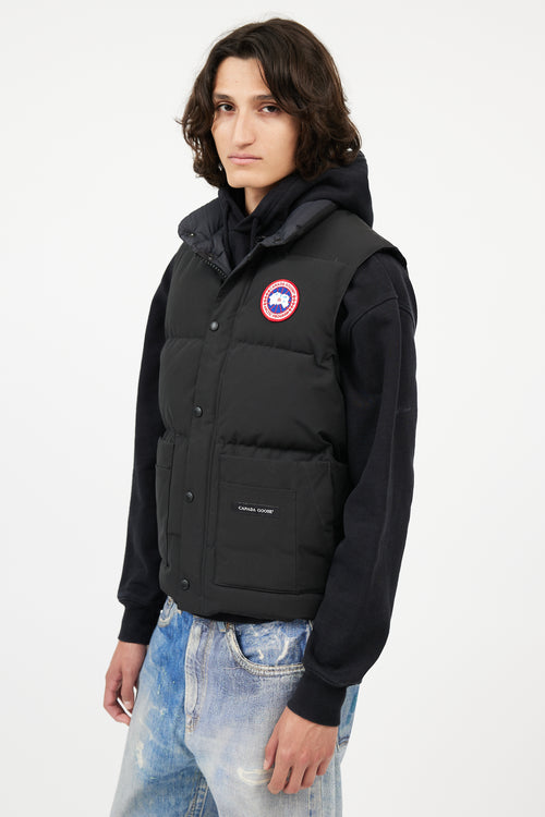 Canada Goose Black Down Freestyle Crew Vest