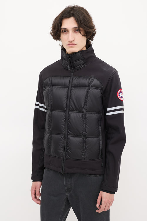 Canada Goose Black Down 
Nylon Hybridge Puffer Jacket