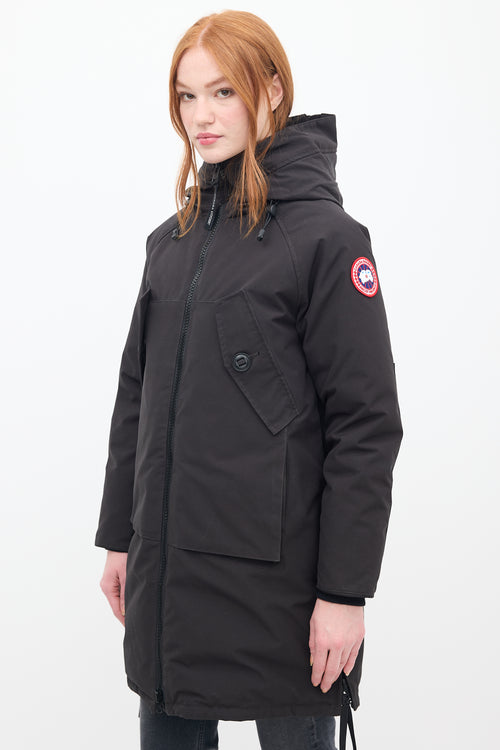 Canada Goose Black Down Olympia Parka