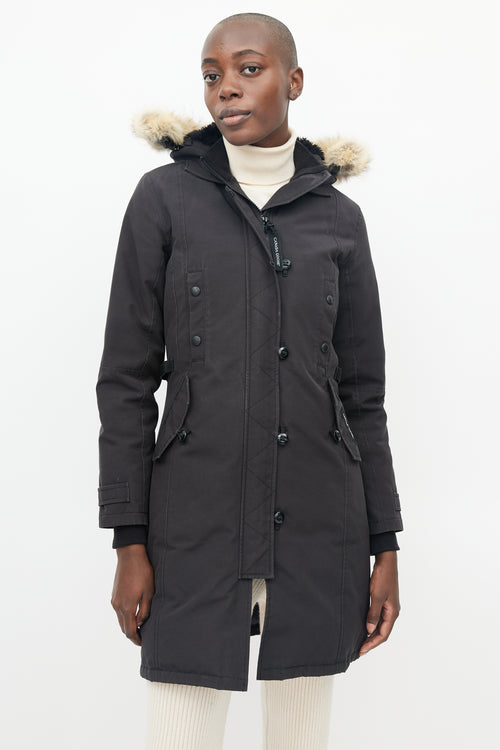 Canada Goose Black Fur Hood Kensington Parka