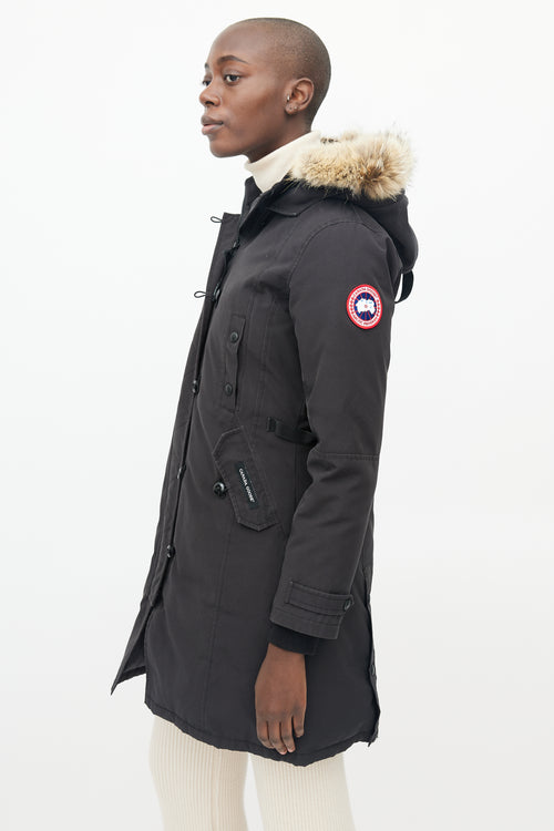 Canada Goose Black Fur Hood Kensington Parka