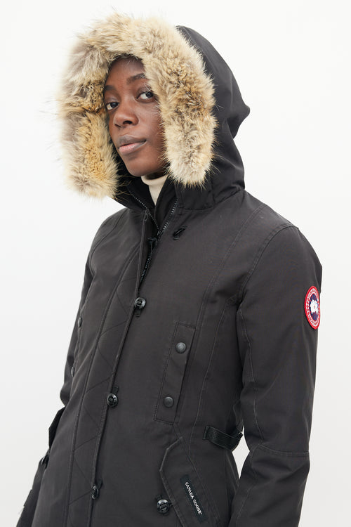 Canada Goose Black Fur Hood Kensington Parka