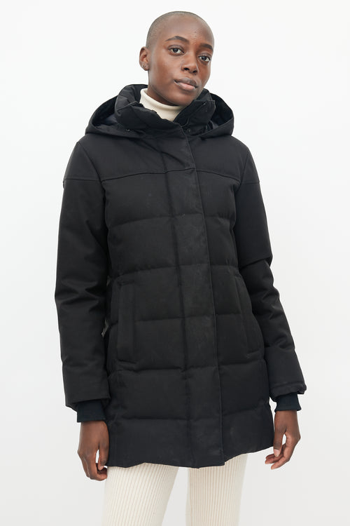 Canada Goose Black Hooded Annecy Parka