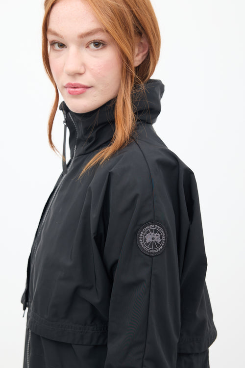 Canada Goose Black Long Anorak Coat