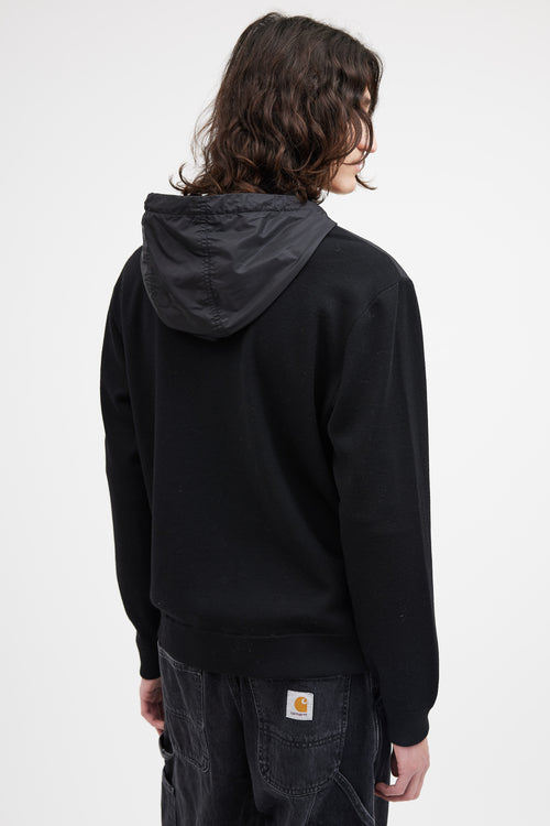 Canada Goose Black Nylon Knit Hybridge Jacket