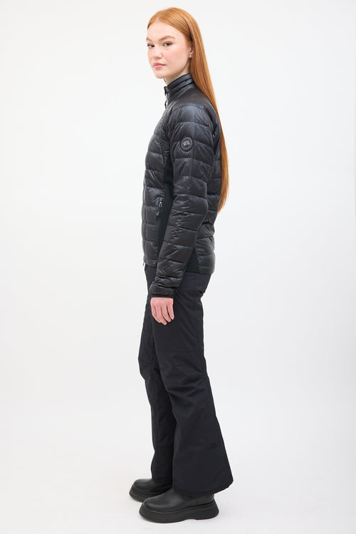 Canada Goose Black Quilted HyBridge Lite Down Jacket