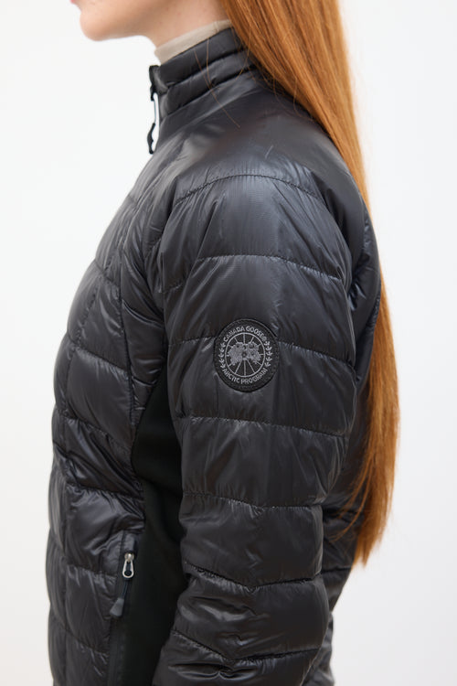 Canada Goose Black Quilted HyBridge Lite Down Jacket