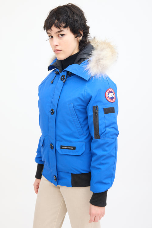 Canada Goose Blue Chilliwack Bomber PBI Down Jacket