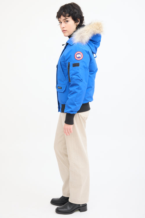 Canada Goose Blue Chilliwack Bomber PBI Down Jacket