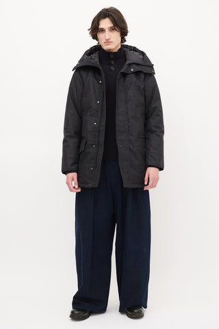 Canada Goose Dark Grey Down 
Wool Langford Jacket