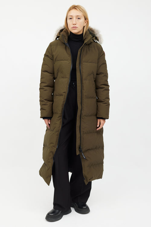 Canada Goose Green Fur Hood Mystique Parka