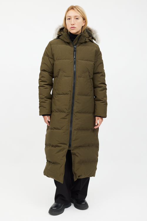 Canada Goose Green Fur Hood Mystique Parka