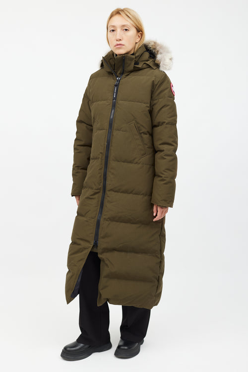 Canada Goose Green Fur Hood Mystique Parka