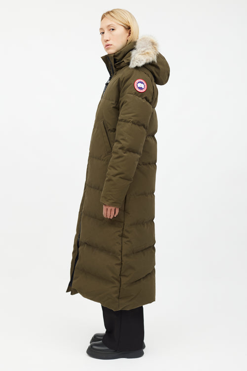 Canada Goose Green Fur Hood Mystique Parka