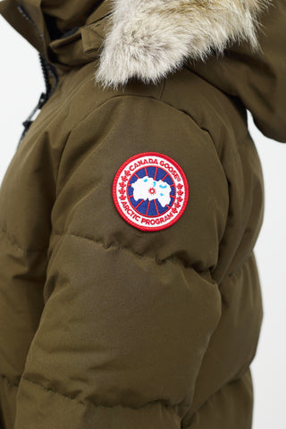 Canada Goose Green Fur Hood Mystique Parka