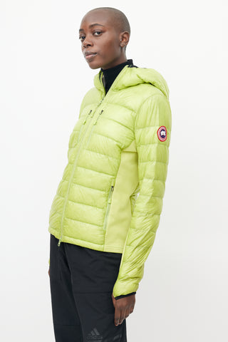 Canada Goose Green Nylon Hybridge Hooded Jacket