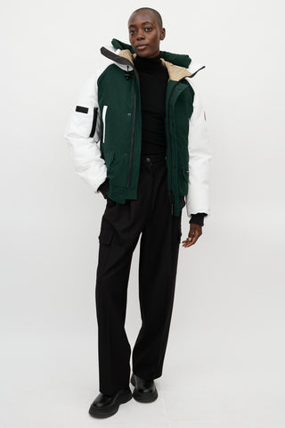 Canada Goose Green 
White Chilliwack Heritage Bomber